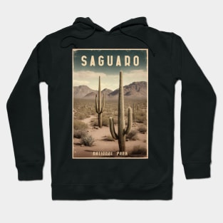 Saguaro vintage poster Hoodie